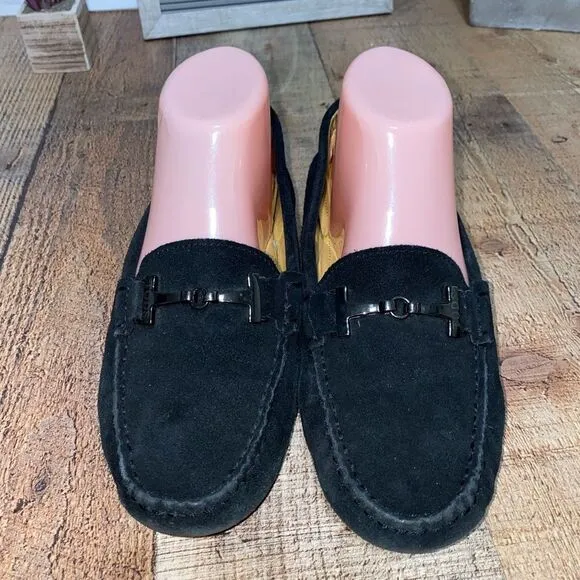 Tod'sTod's Black Suede Bit Slip On Loafers
