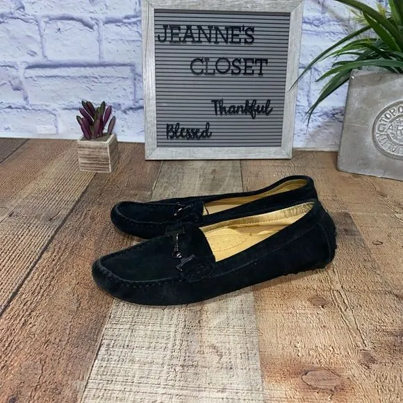 Tod'sTod's Black Suede Bit Slip On Loafers