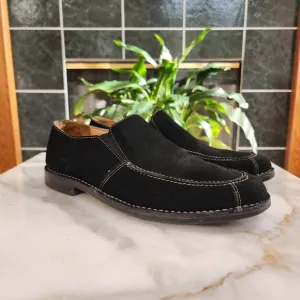 Tommy Bahama Astor Black Suede Slip-On Loafers