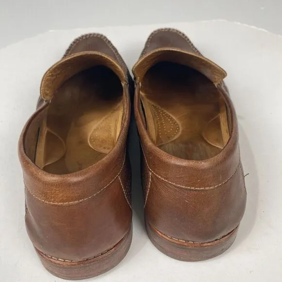 Tommy Bahama Felton Brown Leather Loafers Mens Size 11 M Slip On Perforated