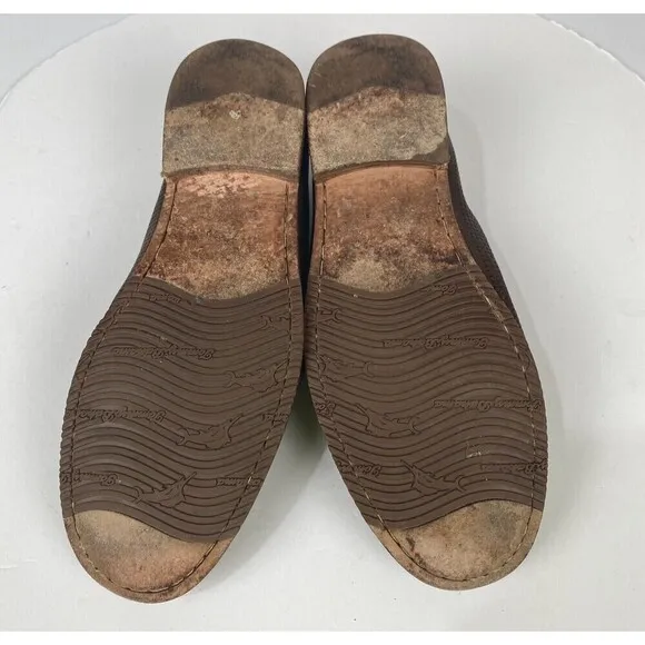 Tommy Bahama Felton Brown Leather Loafers Mens Size 11 M Slip On Perforated