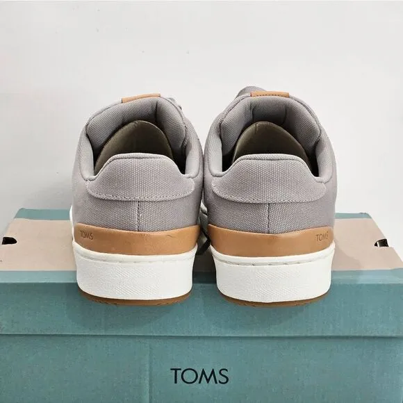 TOMS, Mens sneakers in gray canvas. NIB, size 11.