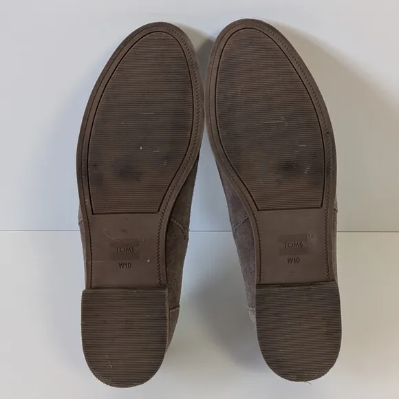 Toms Tan Suede Slip-On Loafers Women's 10