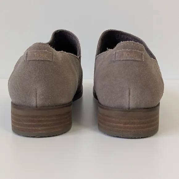 Toms Tan Suede Slip-On Loafers Women's 10