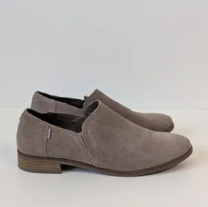 Toms Tan Suede Slip-On Loafers Women's 10