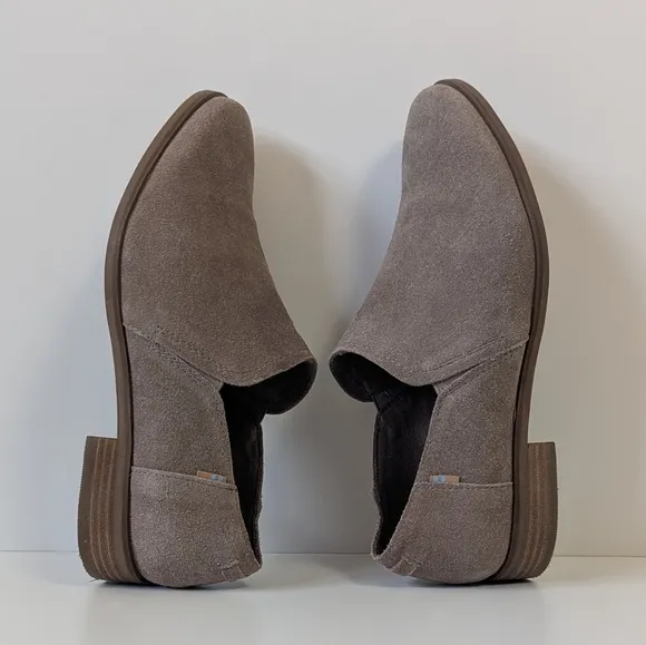 Toms Tan Suede Slip-On Loafers Women's 10