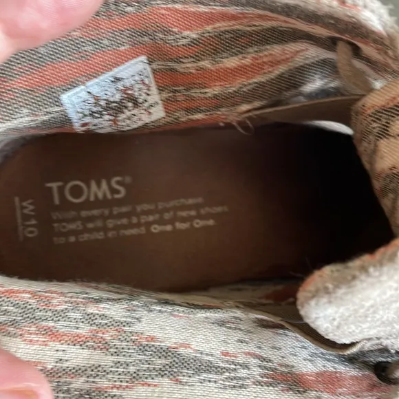 Toms Taupe Suede Lace-Up Desert Wedge Ankle Boots Size W10