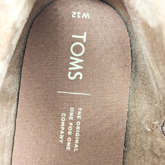 TOMS Women Cleo Water Resistant Desert Sand Suede Chelsea Boots Booties size 12