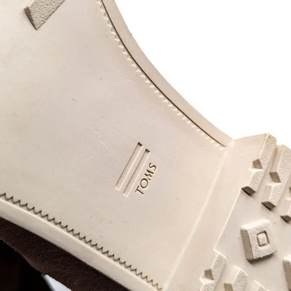 TOMS Women Cleo Water Resistant Desert Sand Suede Chelsea Boots Booties size 12