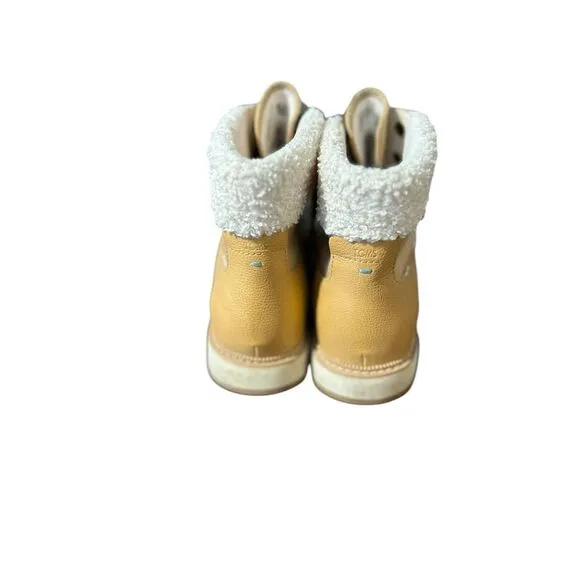 TOMS‎ Women's Ankle Boots Size 8 Brown Waterproof Lace-Up Casual