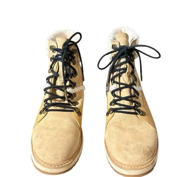 TOMS‎ Women's Ankle Boots Size 8 Brown Waterproof Lace-Up Casual