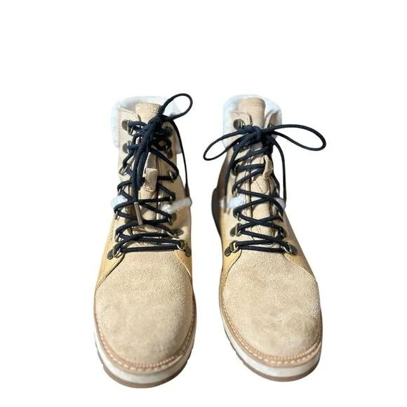TOMS‎ Women's Ankle Boots Size 8 Brown Waterproof Lace-Up Casual