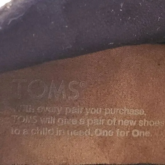 Toms Womens Shoes Boots Kala Desert Wedge Bootie Black Silver Tweed Suede 9.5