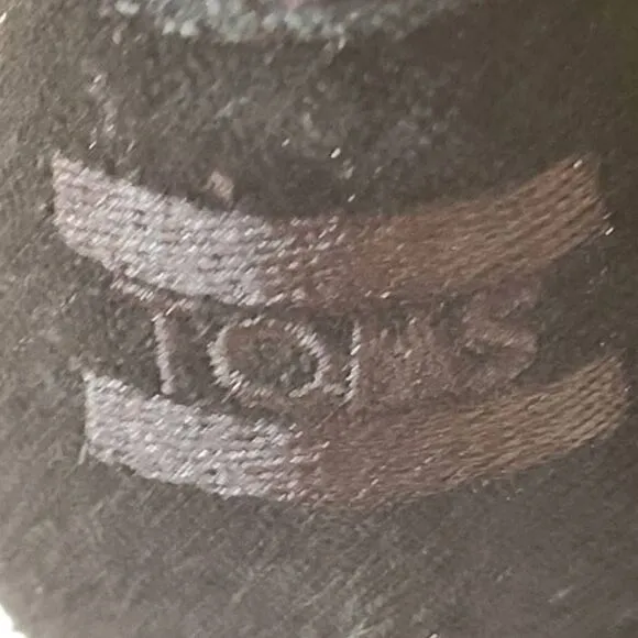 Toms Womens Shoes Boots Kala Desert Wedge Bootie Black Silver Tweed Suede 9.5