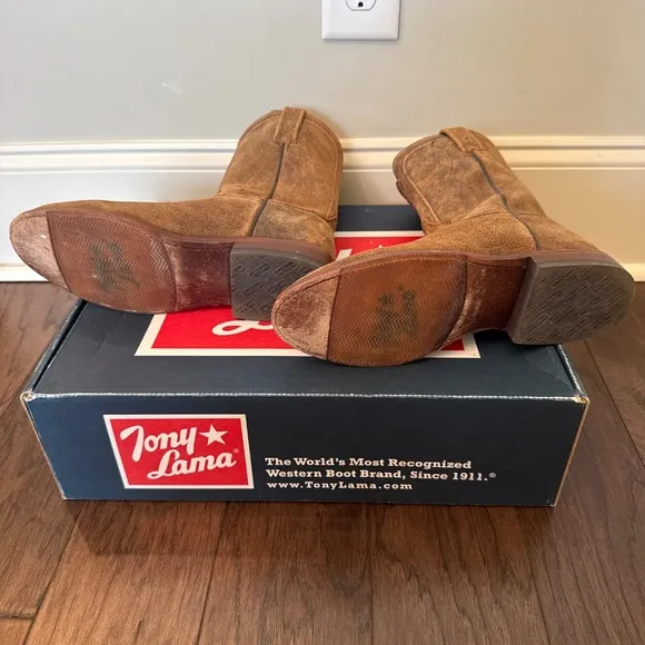 Tony Lama Desert Tan Goat Monterey Men’s Western Boots