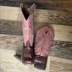 Tony Lama Ostrich Boots made in the USA