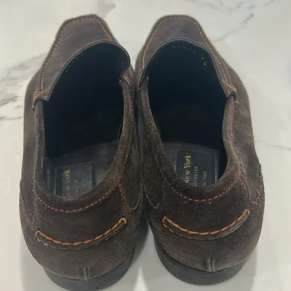 Too Boot New York Adam Derrick Brown Suede Slip On Loafers. Size 10