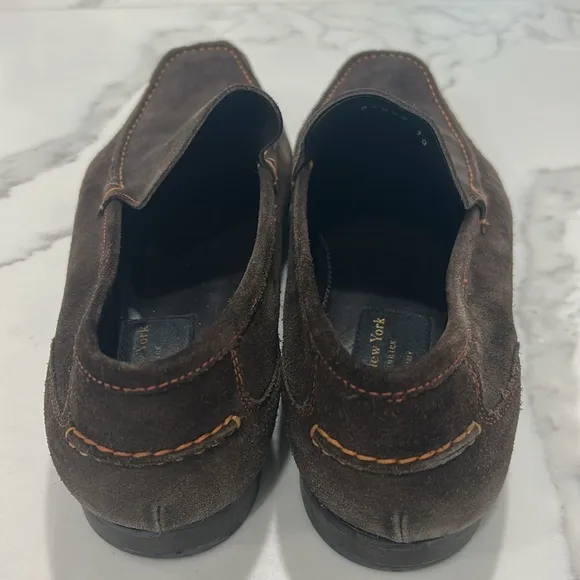 Too Boot New York Adam Derrick Brown Suede Slip On Loafers. Size 10