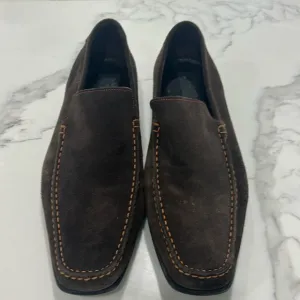 Too Boot New York Adam Derrick Brown Suede Slip On Loafers. Size 10