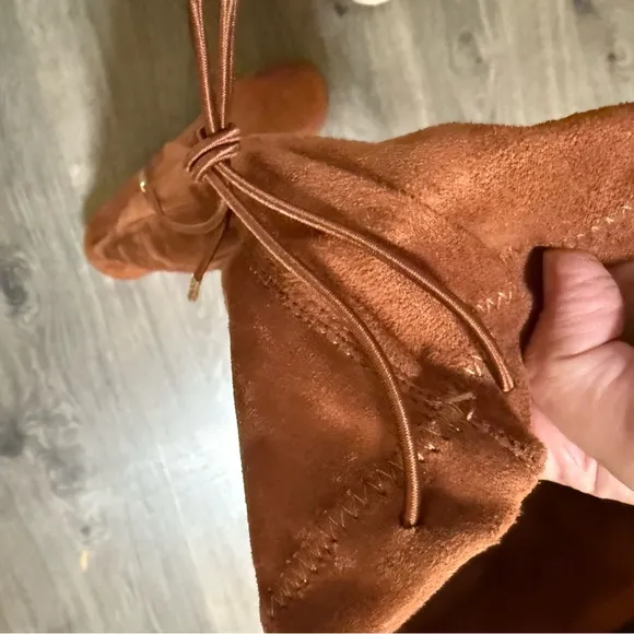 Torrid Stretch Flat Over The Knee Boots Wide Camel Brown Size 11WW Extra Wide