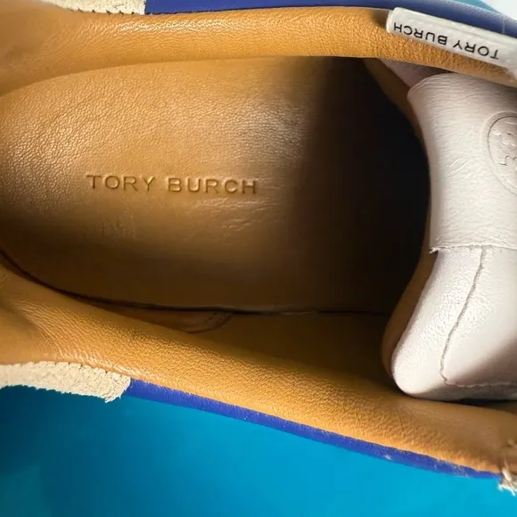Tory Burch Beige and White Sneakers