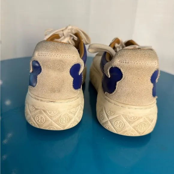 Tory Burch Beige and White Sneakers