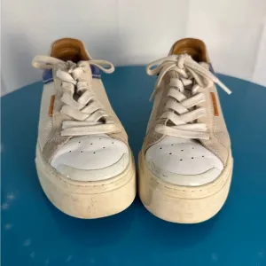 Tory Burch Beige and White Sneakers