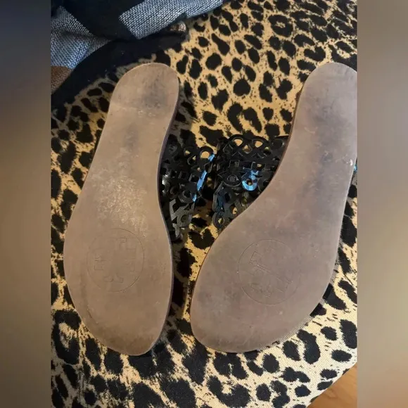 Tory Burch Black Cutout Sandals