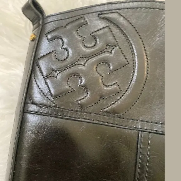 TORY BURCH Black MARLENE TALL RIDING BOOT 6.5