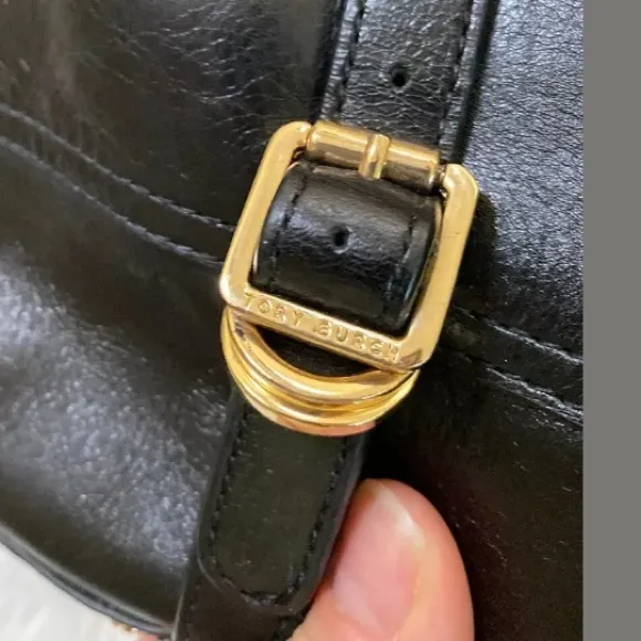 TORY BURCH Black MARLENE TALL RIDING BOOT 6.5