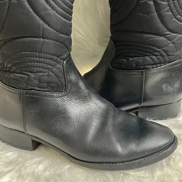 TORY BURCH BLACK RIDING BOOTS