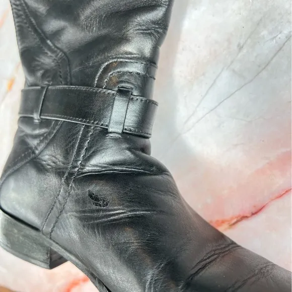 Tory Burch Black Riding Knee High Riding Boots 7.5