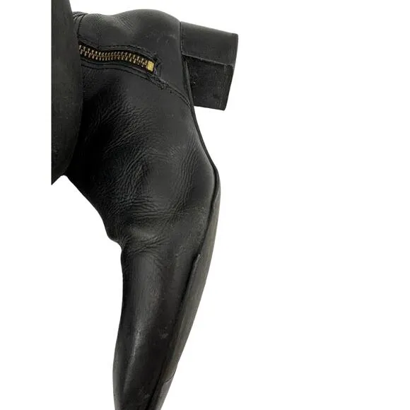 Tory Burch Boots Womens 9 Donovan Tall Equestrian Riding Black Leather