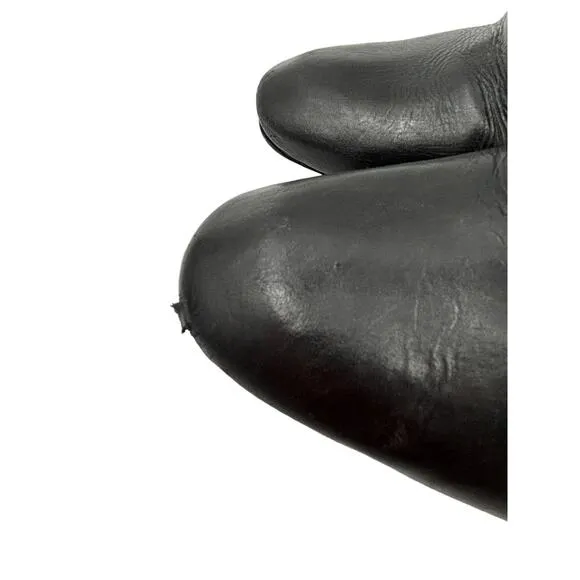 Tory Burch Boots Womens 9 Donovan Tall Equestrian Riding Black Leather