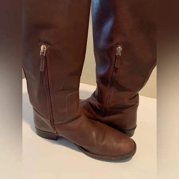 Tory Burch Brown Riding Boots Size‎ 9.5