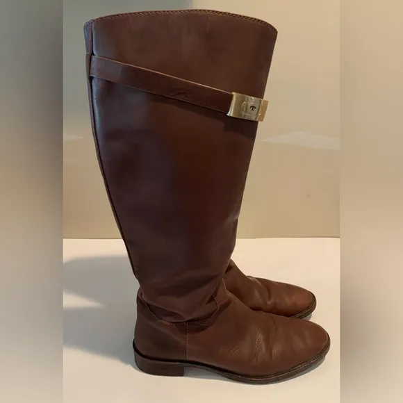 Tory Burch Brown Riding Boots Size‎ 9.5