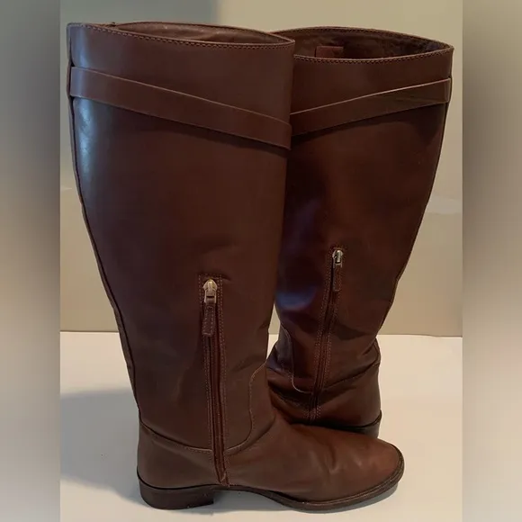 Tory Burch Brown Riding Boots Size‎ 9.5