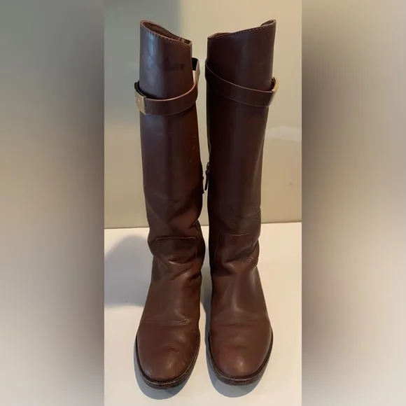 Tory Burch Brown Riding Boots Size‎ 9.5