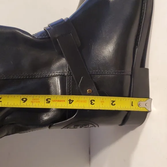 Tory Burch Colton Leather Riding Boots Galleon Leather Black Size 5.5M NWOT'S