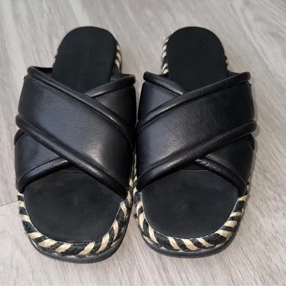 Tory Burch Cross Espadrille Slide Sandals