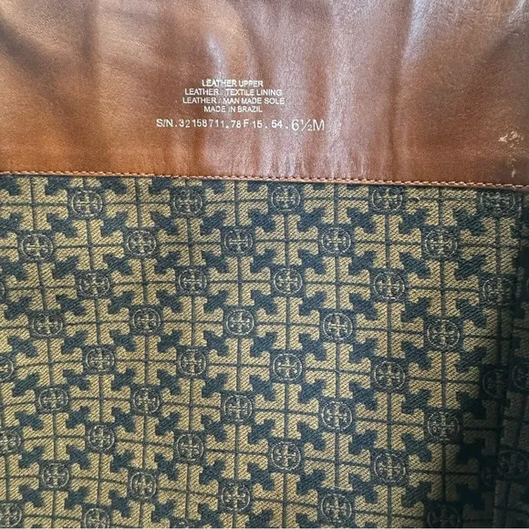 Tory Burch Derby Brown Leather Boots Size 6 1/2