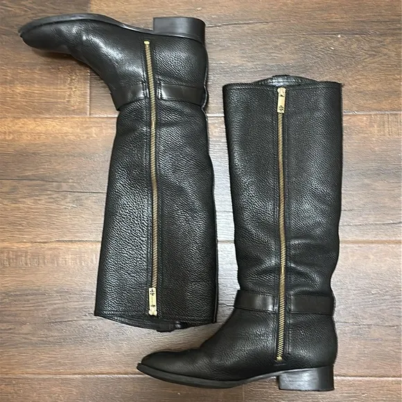 Tory Burch Elina black riding boot size 9M