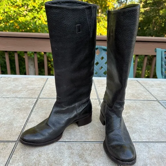 Tory Burch Keaton Riding Boots Brown Leather Knee High