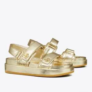 Tory Burch KIRA Sport Gold Chunky Platform Sandals; EUC. With box!