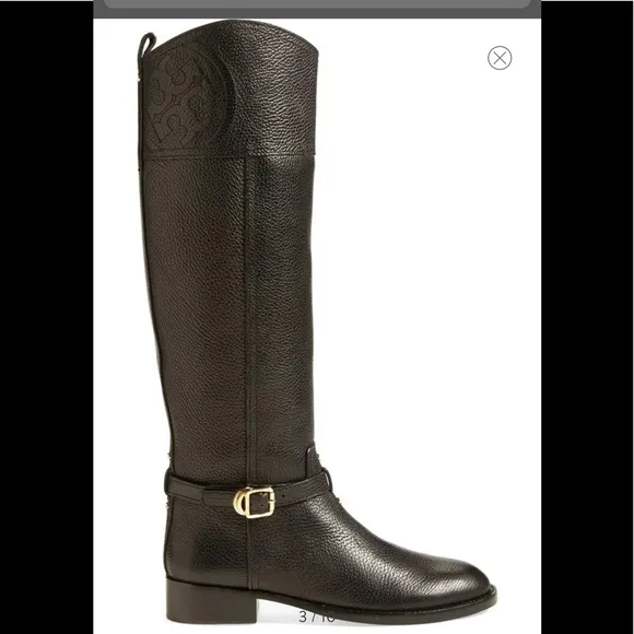 Tory Burch Marlene Leather Riding Boots