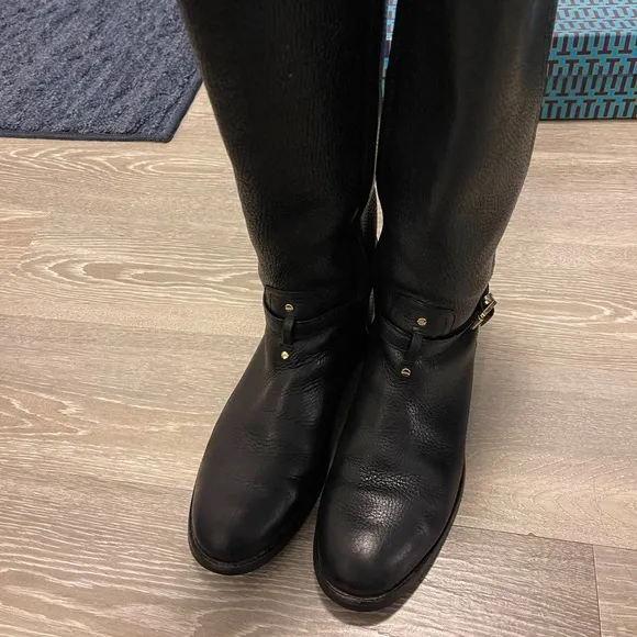 Tory Burch Marlene Leather Riding Boots