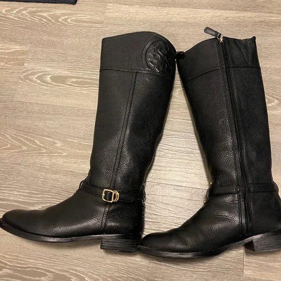 Tory Burch Marlene Leather Riding Boots