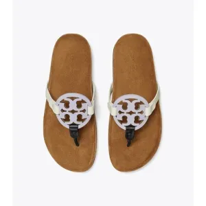 Tory Burch Miller Cloud Sandal Spring Lavender Purple Sandal Slip On Size 7