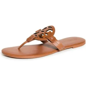 Tory Burch Miller Soft Women's Leather Memory Foam Slide Thong Sandals New