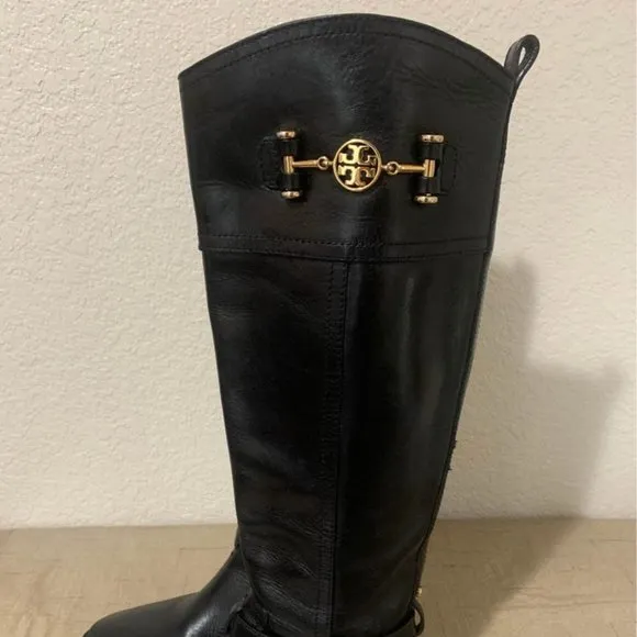 Tory Burch Nadine tall  rider boots.